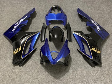 09-12 Glänzend Blau & Schwarz Daytona 675 Verkleidung