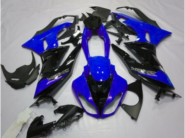 09-12 Glänzend Blau & Schwarz ZX6R Verkleidung
