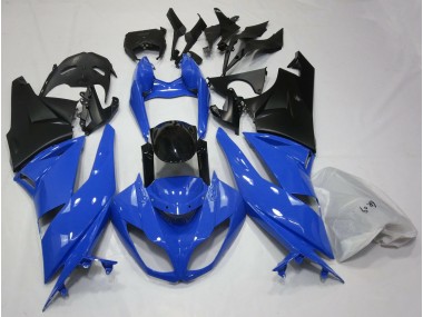 09-12 Glänzend Blau & Schwarz ZX6R Verkleidung