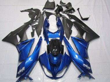 09-12 Glänzend Blau ZX6R Verkleidung