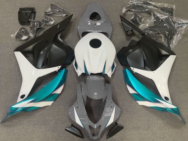09-12 Glänzend Grauweiß & Hellblau CBR600RR Verkleidung