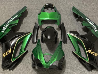 09-12 Glänzend Grün & Schwarz Daytona 675 Verkleidung
