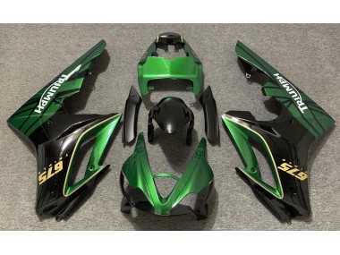09-12 Glänzend Grün & Schwarz Daytona 675 Verkleidung
