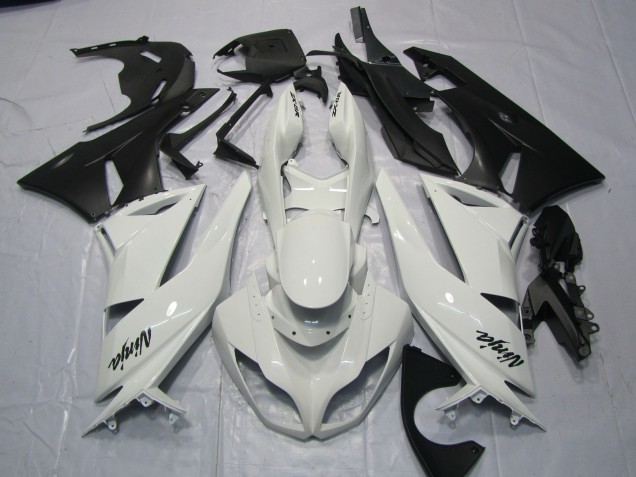 09-12 Glänzend Weiß ZX6R Verkleidung