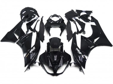 09-12 Glattes Schwarz Glänzend ZX6R Verkleidung