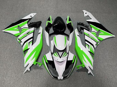 09-12 Grün-Weiß & Schwarz Zag ZX6R Verkleidung