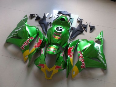 09-12 Grünrot Bull CBR600RR Verkleidung