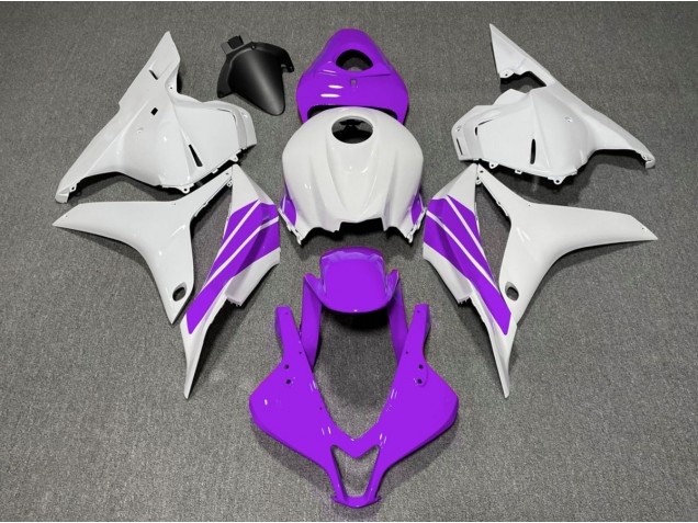 09-12 Lila & Weißer Seitenstreifen CBR600RR Verkleidung