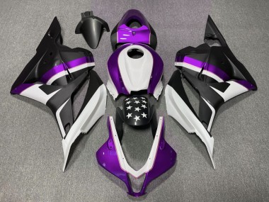 09-12 Matt Schwarzer & Violetter Stern CBR600RR Verkleidung