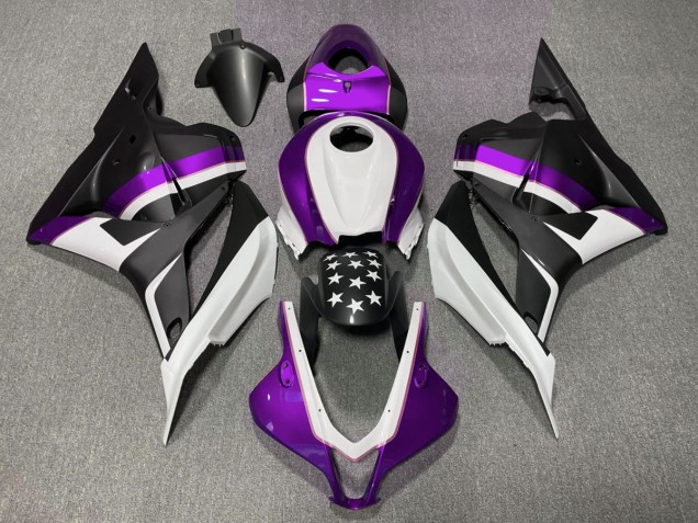 09-12 Matt Schwarzer & Violetter Stern CBR600RR Verkleidung