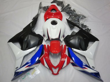 09-12 OEM Stil Schwarz Weiß Rot & Blau CBR600RR Verkleidung