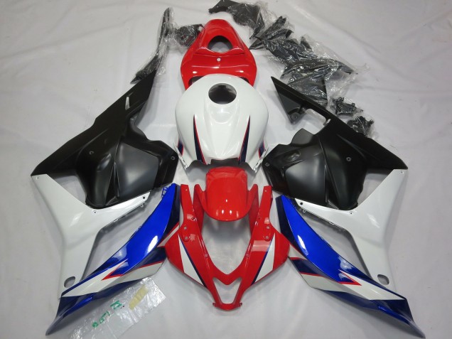 09-12 OEM Stil Schwarz Weiß Rot & Blau CBR600RR Verkleidung