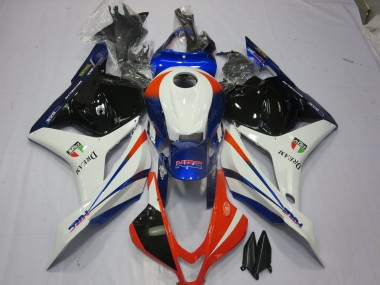 09-12 Orange & Blau CBR600RR Verkleidung