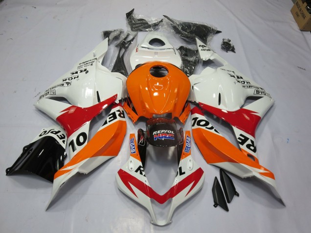 09-12 Weiß Repsol CBR600RR Verkleidung