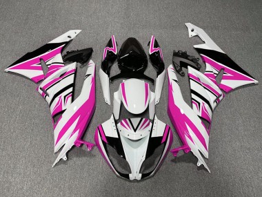 09-12 Rosa Weiß & Schwarz Zag ZX6R Verkleidung