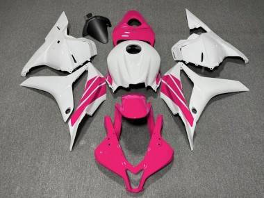 09-12 Rosa & Weißer Seitenstreifen CBR600RR Verkleidung