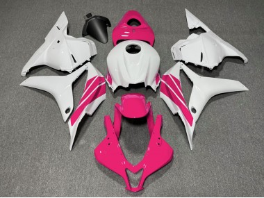 09-12 Rosa & Weißer Seitenstreifen CBR600RR Verkleidung