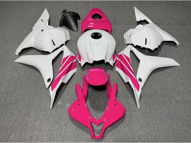 09-12 Rosa & Weißer Seitenstreifen CBR600RR Verkleidung
