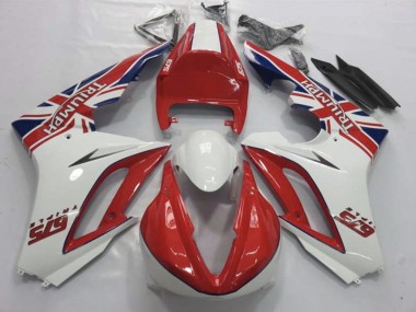 09-12 Rot & Weiß Daytona 675 Verkleidung