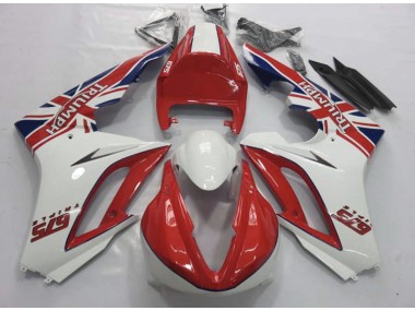 09-12 Rot & Weiß Daytona 675 Verkleidung