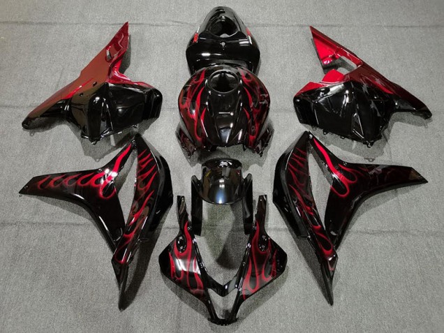 09-12 Rot Flamme CBR600RR Verkleidung