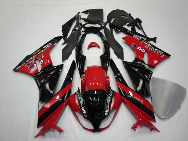 09-12 Rot Schwarz ZX6R Verkleidung
