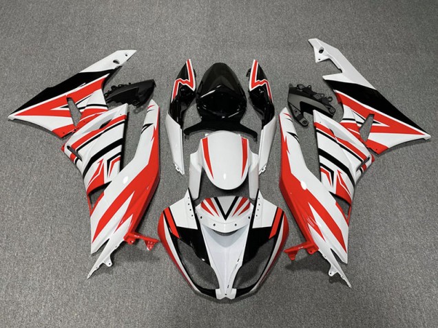 09-12 Rot-Weiß-Schwarz-Zack ZX6R Verkleidung