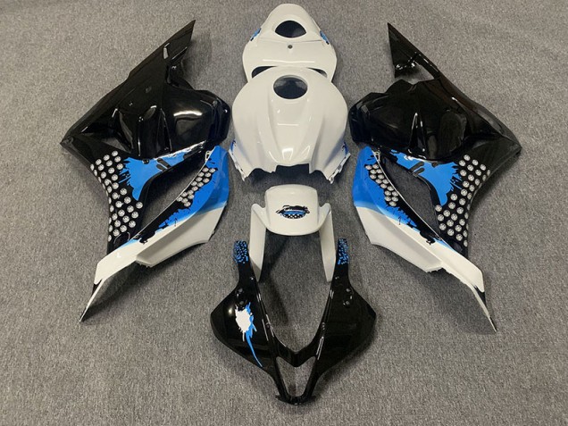 09-12 Schwarz Blau & Weiß CBR600RR Verkleidung