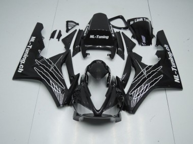 09-12 Schwarz Glanz Mit Weiß Daytona 675 Verkleidung