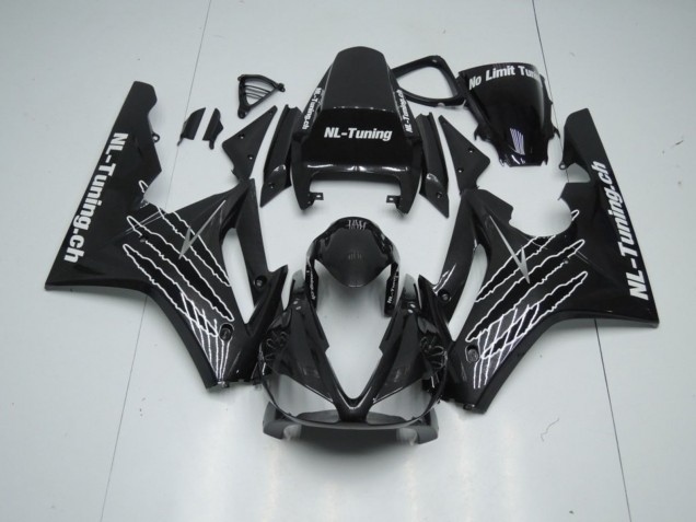 09-12 Schwarz Glanz Mit Weiß Daytona 675 Verkleidung