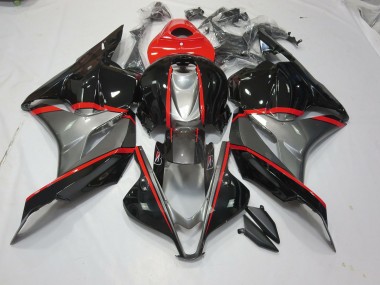 09-12 Schwarz & Grau Rot Pin CBR600RR Verkleidung