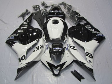 09-12 Weiß & Schwarz Repsol CBR600RR Verkleidung