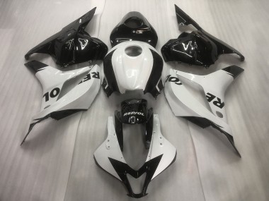09-12 Weiß / Schwarz Repsol Einfarbig CBR600RR Verkleidung