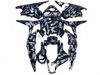 09-12 Silberner Schnee Tarnung CBR600RR Verkleidung