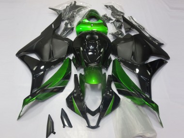 09-12 Spezial Grün Mattiertes Schwarz CBR600RR Verkleidung