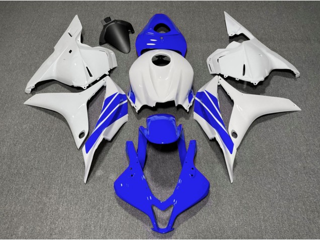 09-12 Tiefes Blauer & Weißer Seitenstreifen CBR600RR Verkleidung