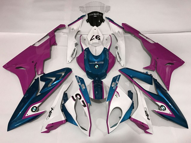 09-14 Alien Blau & Weiß S1000RR Verkleidung