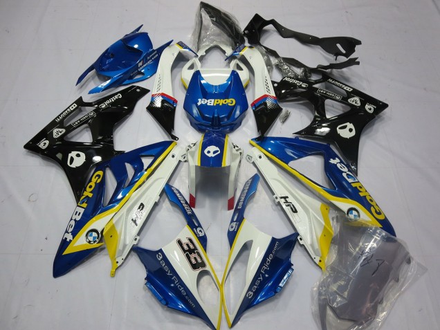 09-14 Alien Blau & Weiß S1000RR Verkleidung