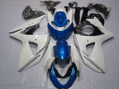 09-16 Weiß & Blau GSXR 1000 Verkleidung