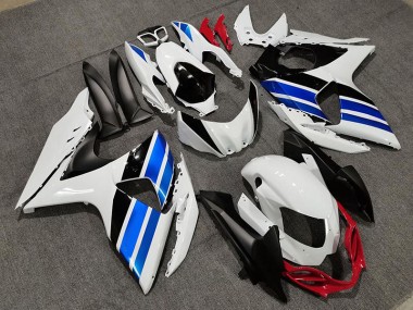 09-16 Weiß Blau & Rot Stil GSXR 1000 Verkleidung
