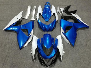 09-16 Blauweiß & Silber GSXR 1000 Verkleidung