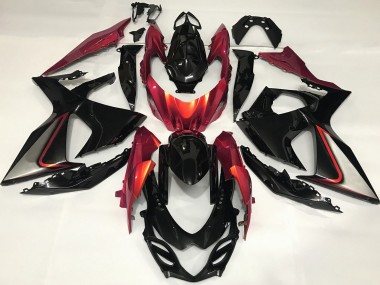 09-16 Gebranntes Orange & Schwarz GSXR 1000 Verkleidung