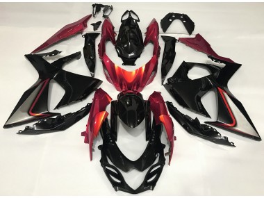 09-16 Gebranntes Orange & Schwarz GSXR 1000 Verkleidung