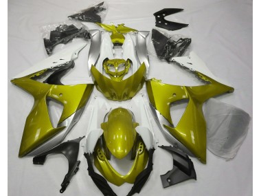 09-16 Glänzend Gelb & Weiß GSXR 1000 Verkleidung