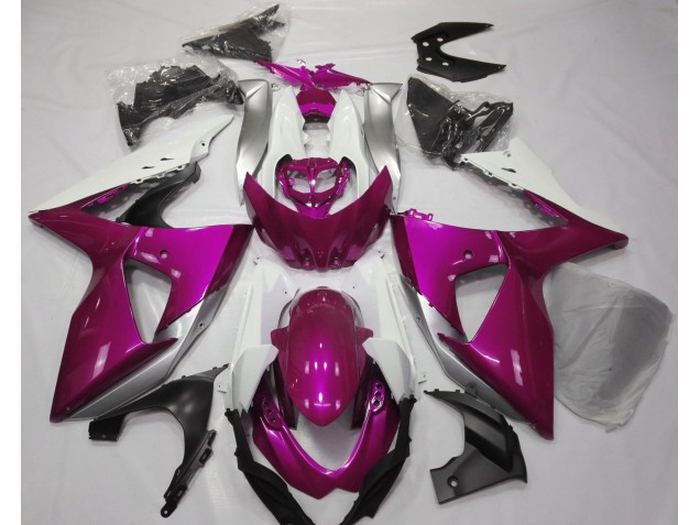 09-16 Glanzrosa & Weiß GSXR 1000 Verkleidung