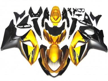 09-16 Gold & Grau OEM-Stil Benutzerdefiniert GSXR 1000 Verkleidung