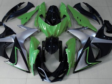 09-16 Grün-Silber & Schwarz GSXR 1000 Verkleidung