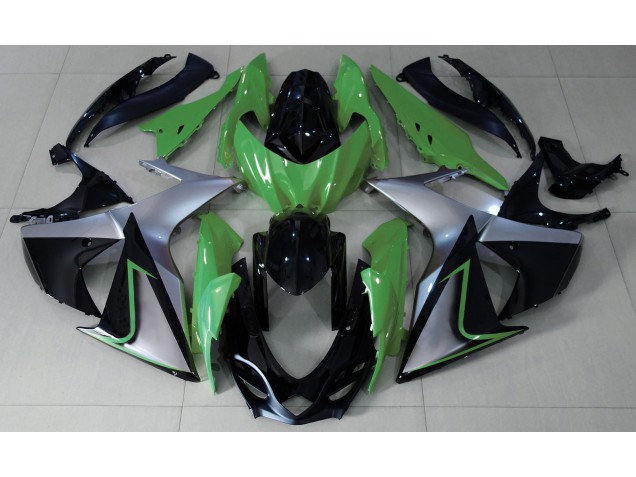 09-16 Grün-Silber & Schwarz GSXR 1000 Verkleidung