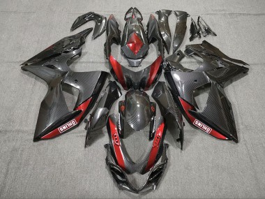 09-16 Kohlefaser Rot GSXR 1000 Verkleidung