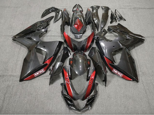 09-16 Kohlefaser Rot GSXR 1000 Verkleidung